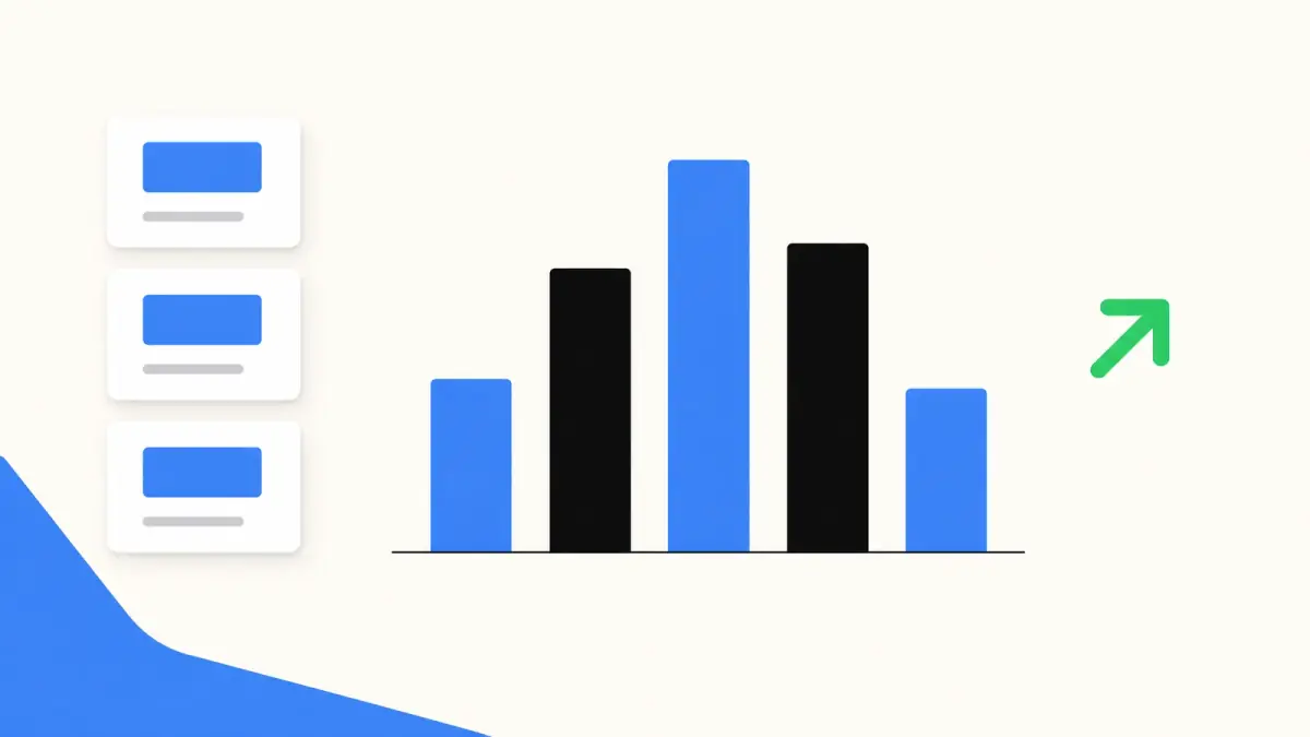 Illustration of campaign results compared side by side in a bar chart