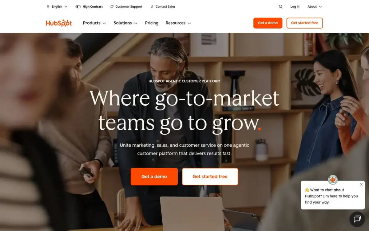 HubSpot website