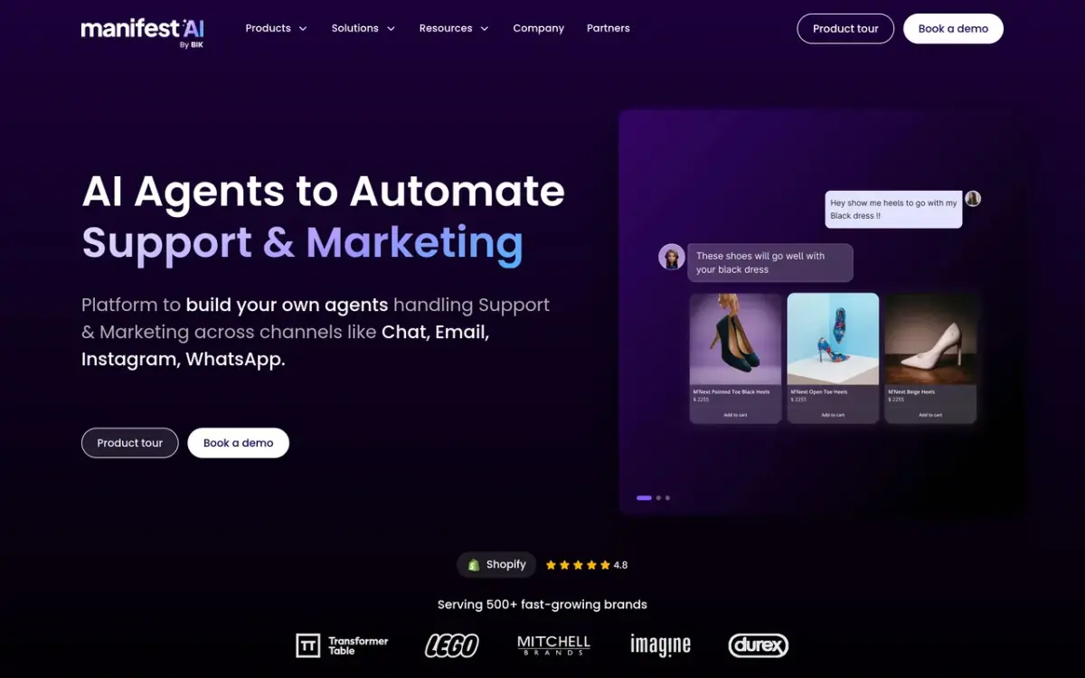 Manifest AI website